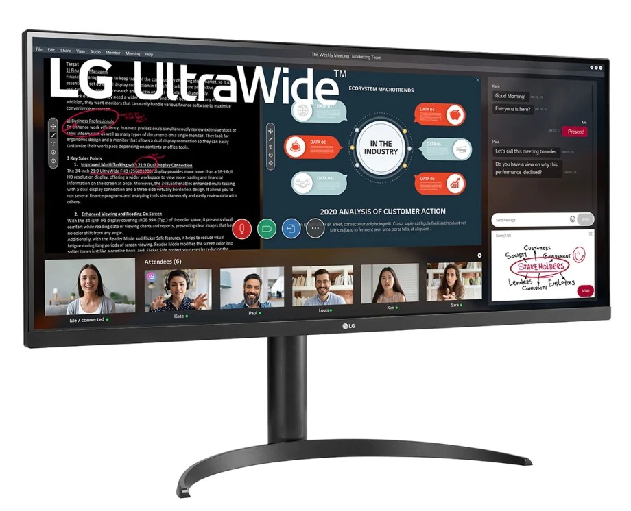 LG presenta el monitor 34WP550-B: ¡perfecto para una oficina en casa!